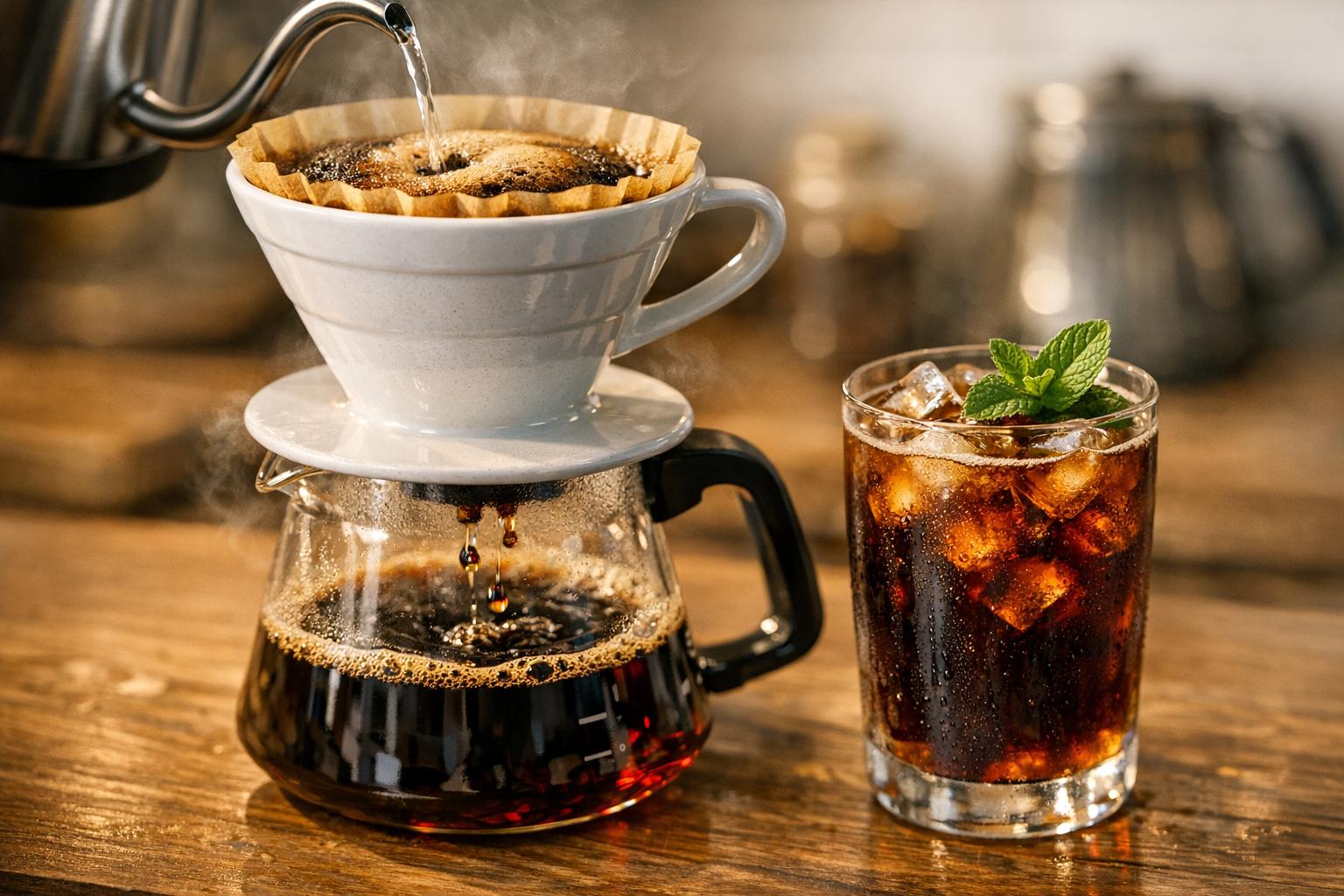 Thumbnail for: How to Brew V60 Hand-Drip Coffee: Hot & Iced Recipes