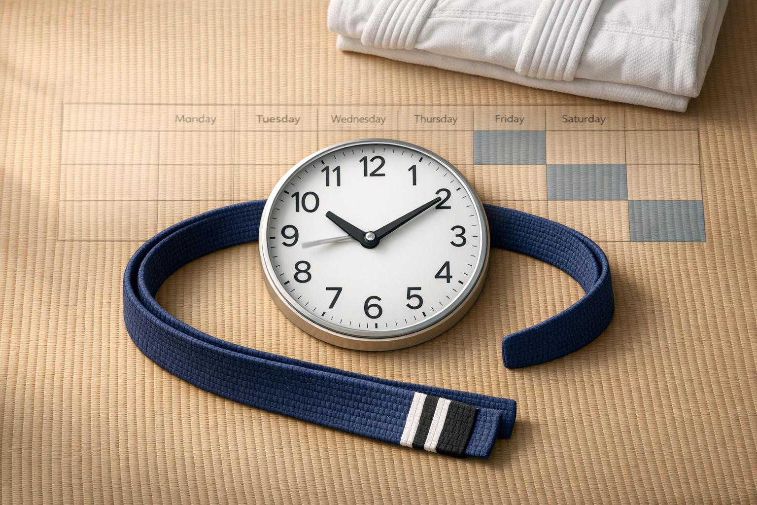 BJJ Training Time Estimator