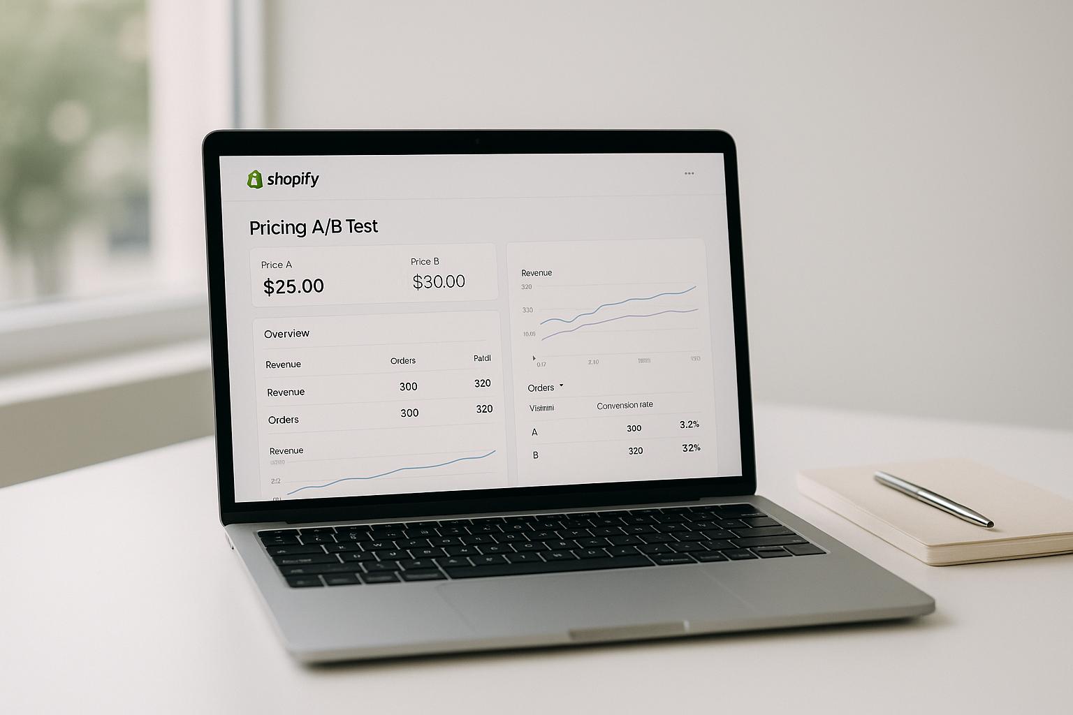 Checklist para A/B Testing de Precios en Shopify