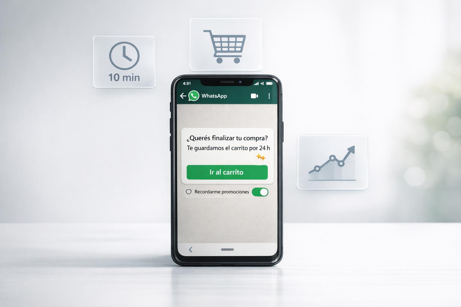 Mejores prácticas para mensajes de carritos en WhatsApp