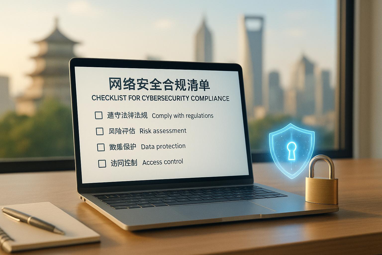 Checkliste für die Cybersicherheitskonformität in China