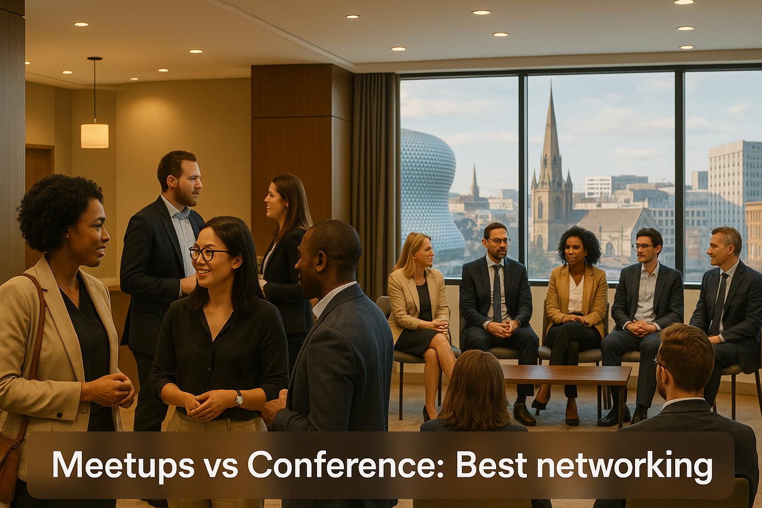 Thumbnail for: Meetups vs Conferences: Best for Birmingham Networking
