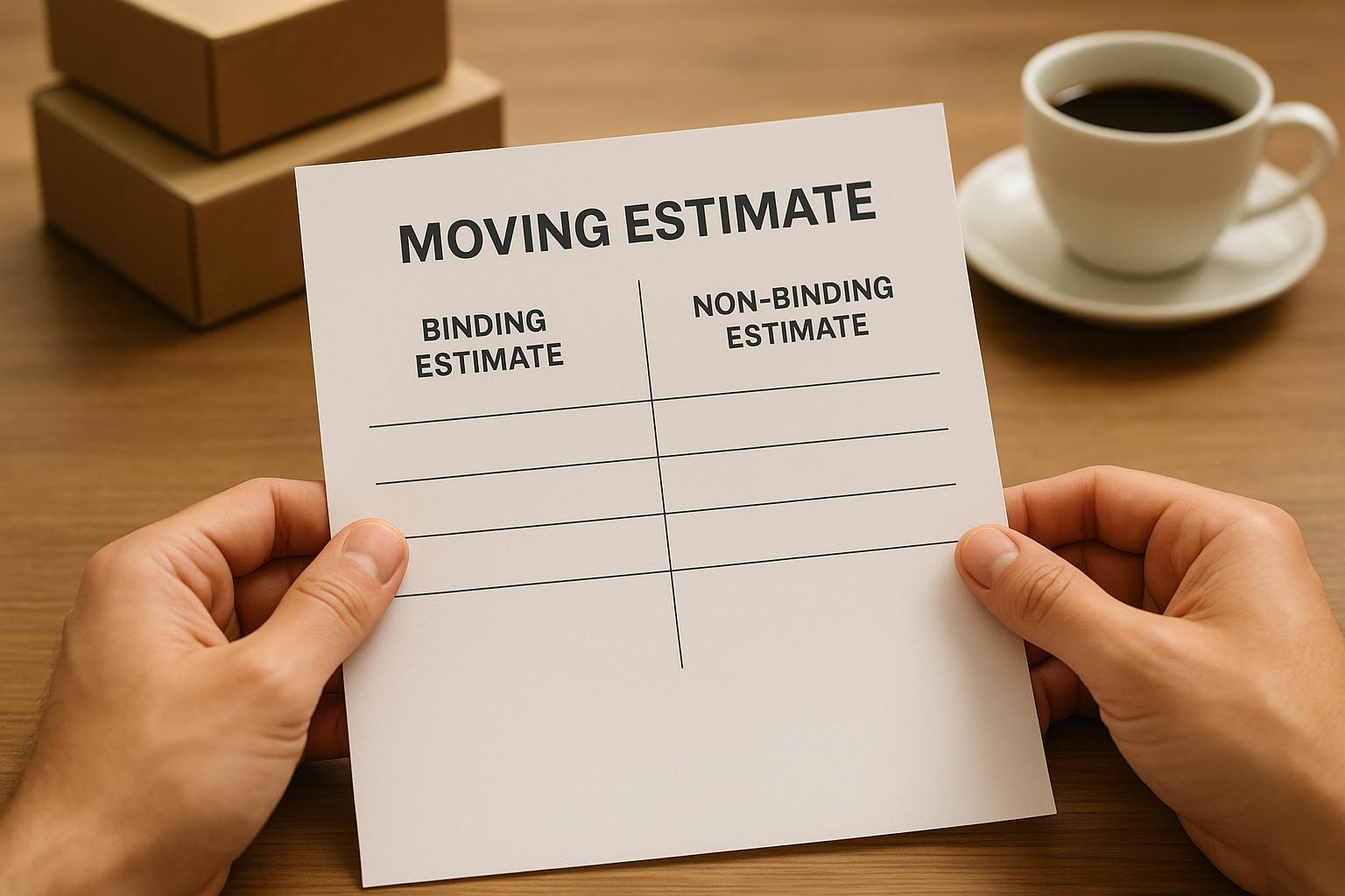 Ultimate Guide to Moving Estimates: Binding vs. Non-Binding