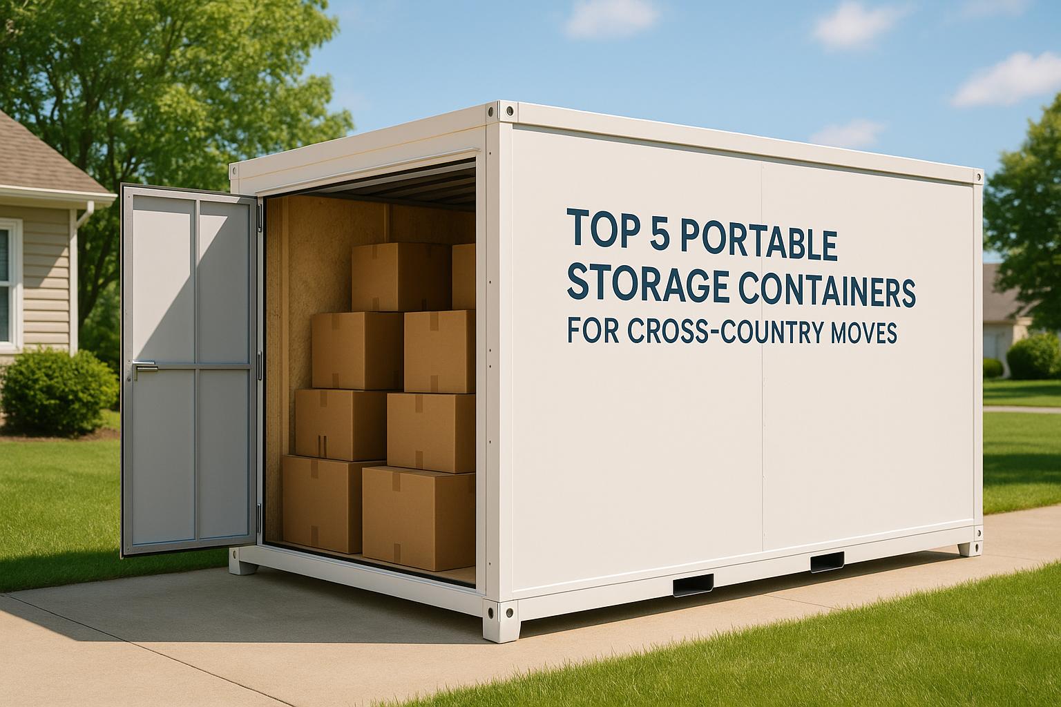 Top 5 Portable Storage Containers for Cross-Country Moves