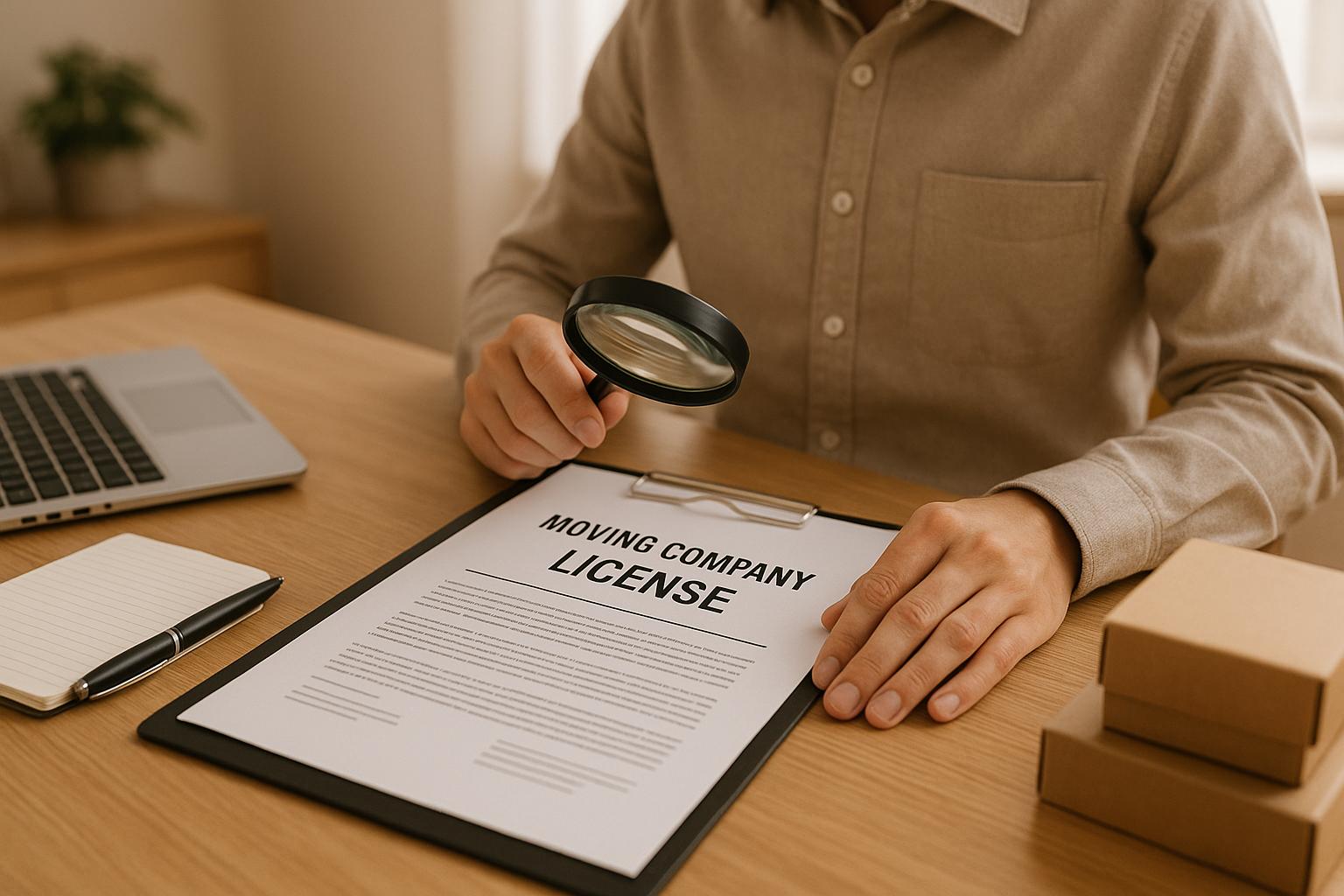 How To Check Moving Company Licenses