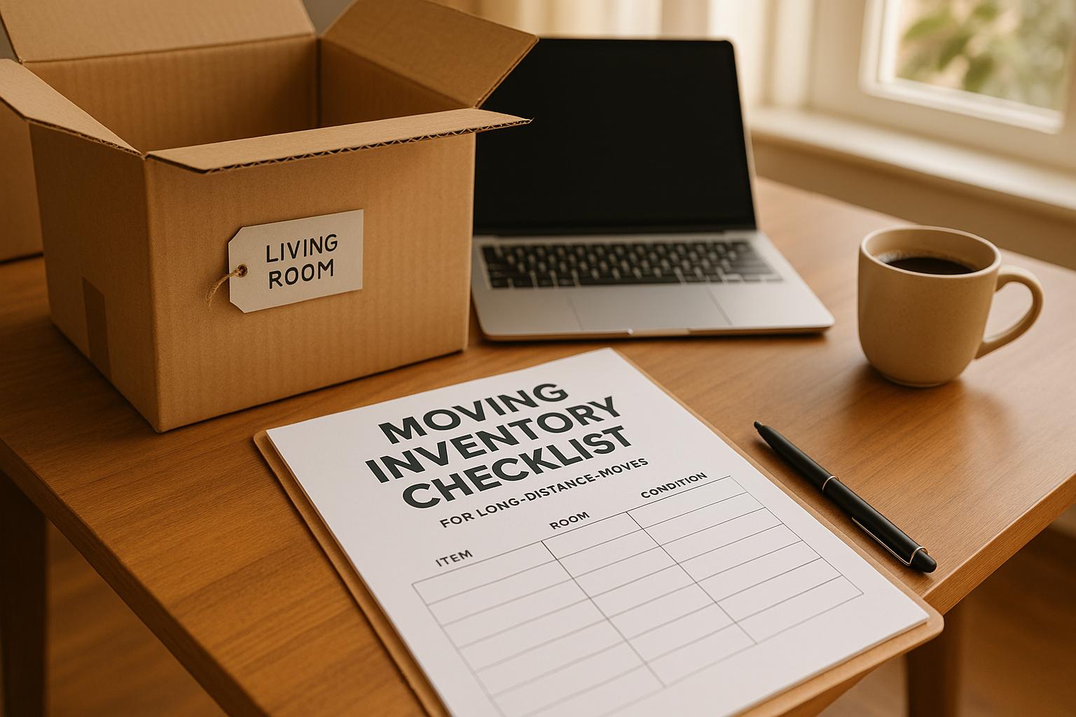 Moving Inventory Checklist for Long-Distance Moves