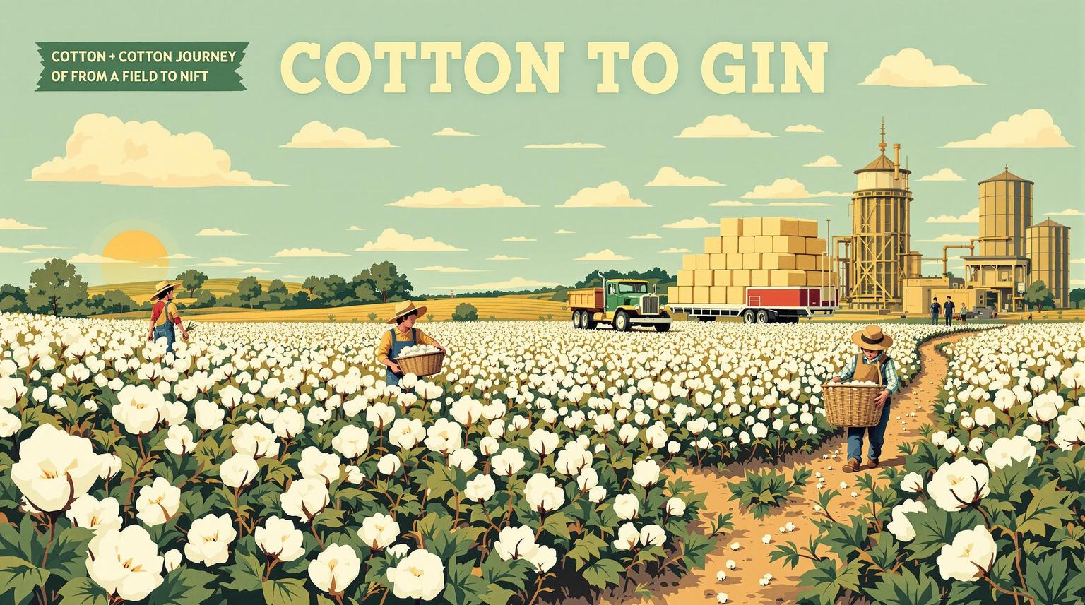 Thumbnail for: How Cotton Moves from Field to Gin