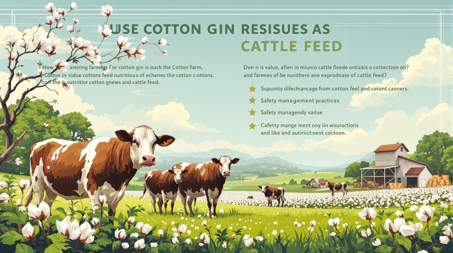 Thumbnail for: Cotton Gin Residues as Cattle Feed: Benefits and Risks