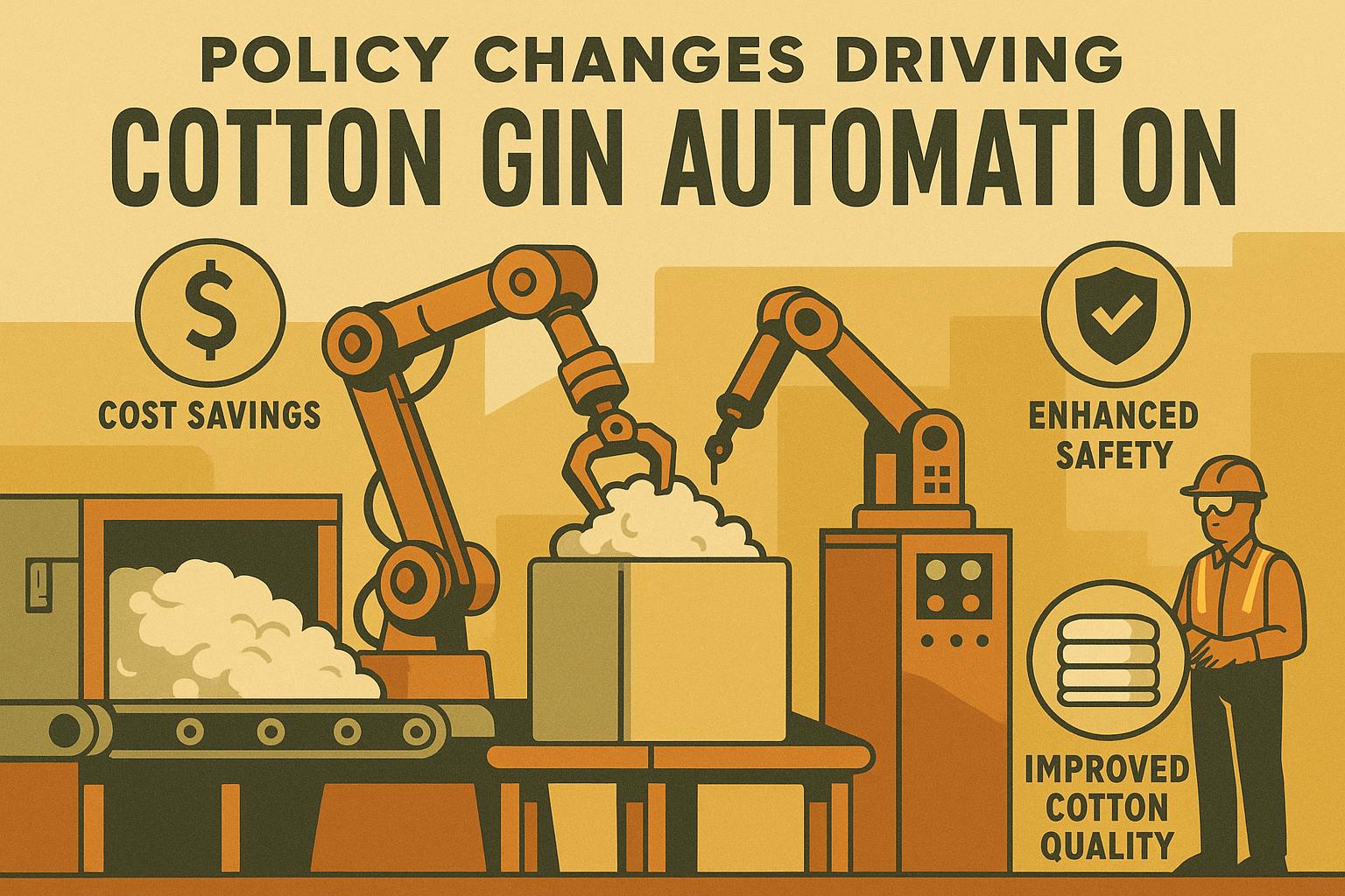 Thumbnail for: Policy Changes Driving Cotton Gin Automation