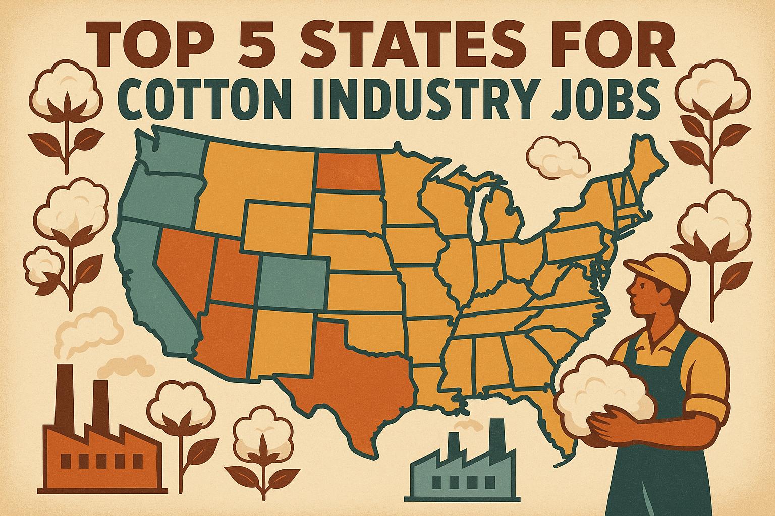 Thumbnail for: Top 5 States for Cotton Industry Jobs