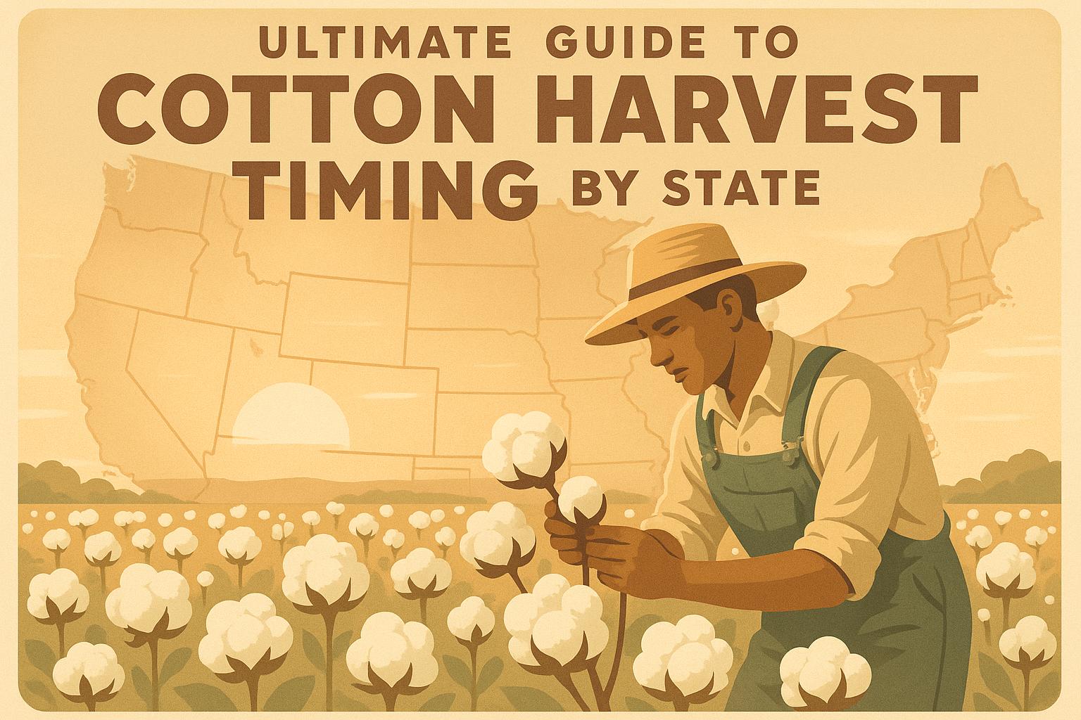 Thumbnail for: Ultimate Guide to Cotton Harvest Timing by State