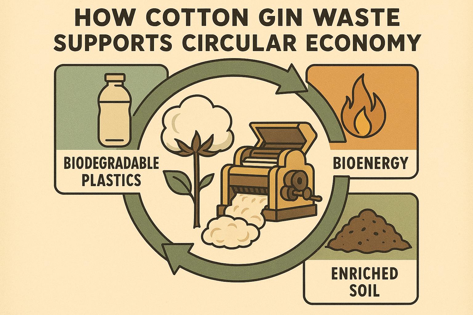 Thumbnail for: How Cotton Gin Waste Supports Circular Economy