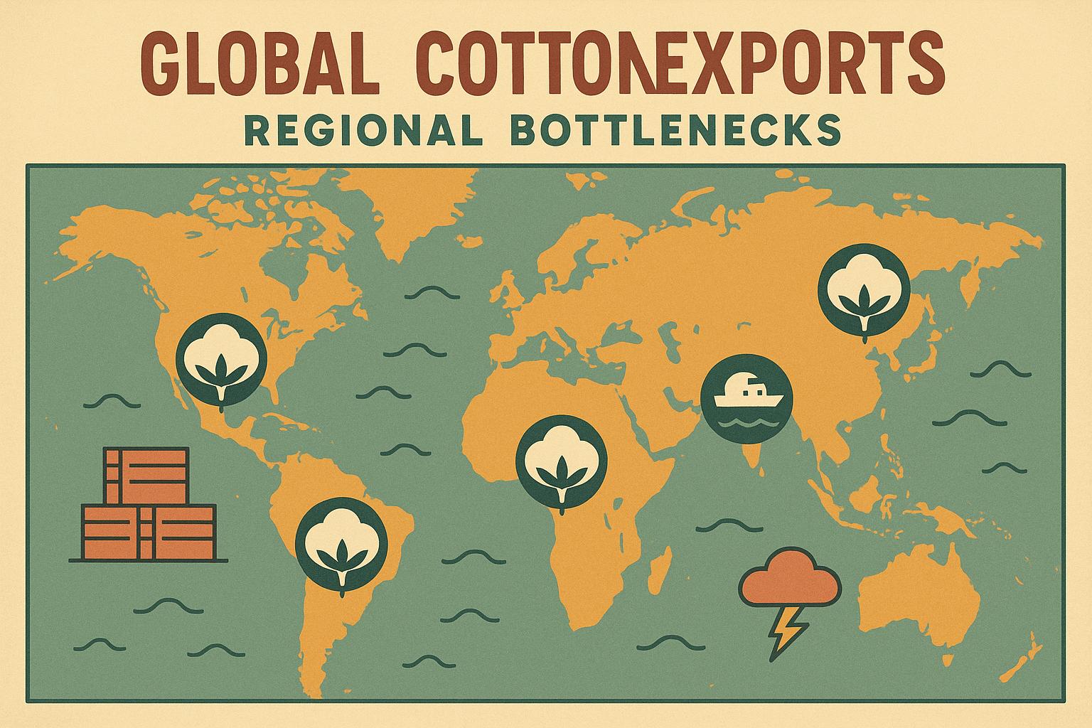 Thumbnail for: Global Cotton Exports: Regional Bottlenecks