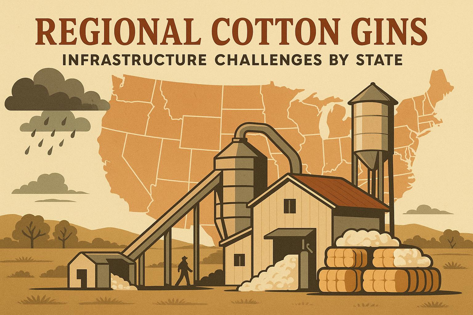 Thumbnail for: Regional Cotton Gins: Infrastructure Challenges by State