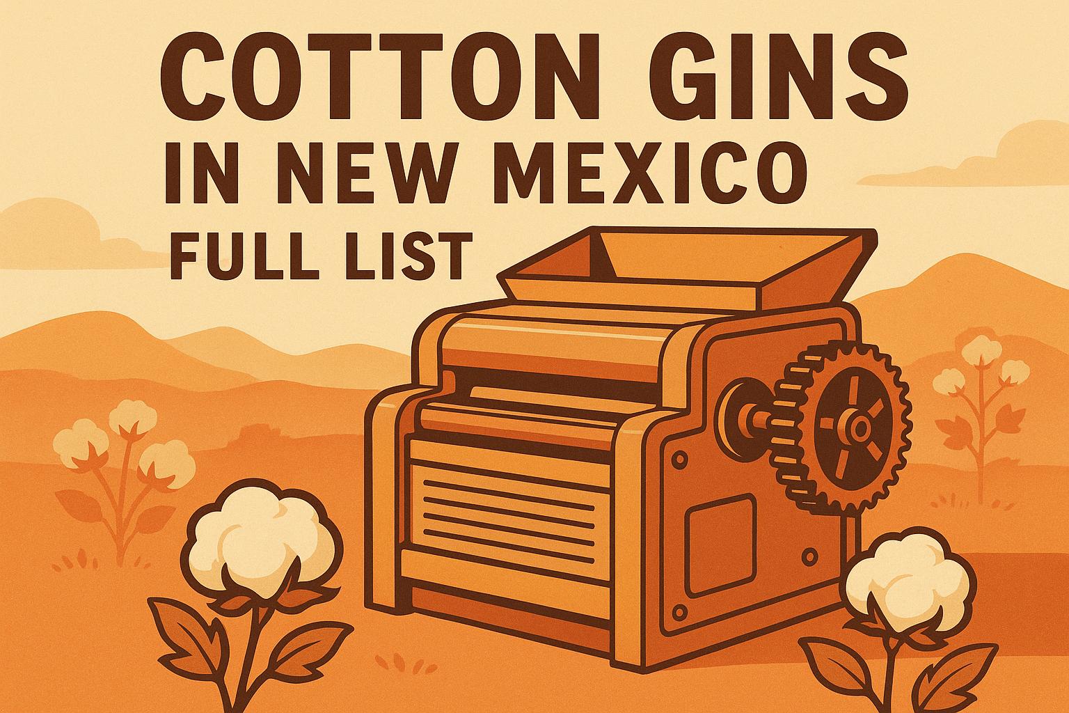 Thumbnail for: Cotton Gins In New Mexico: Full List