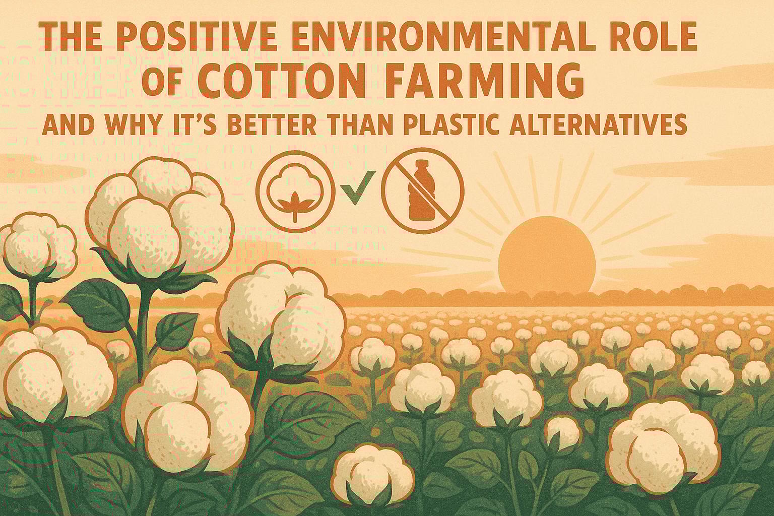 Thumbnail for: The Positive Environmental Role of Cotton Farming and Why It's Better Than Plastic Alternatives