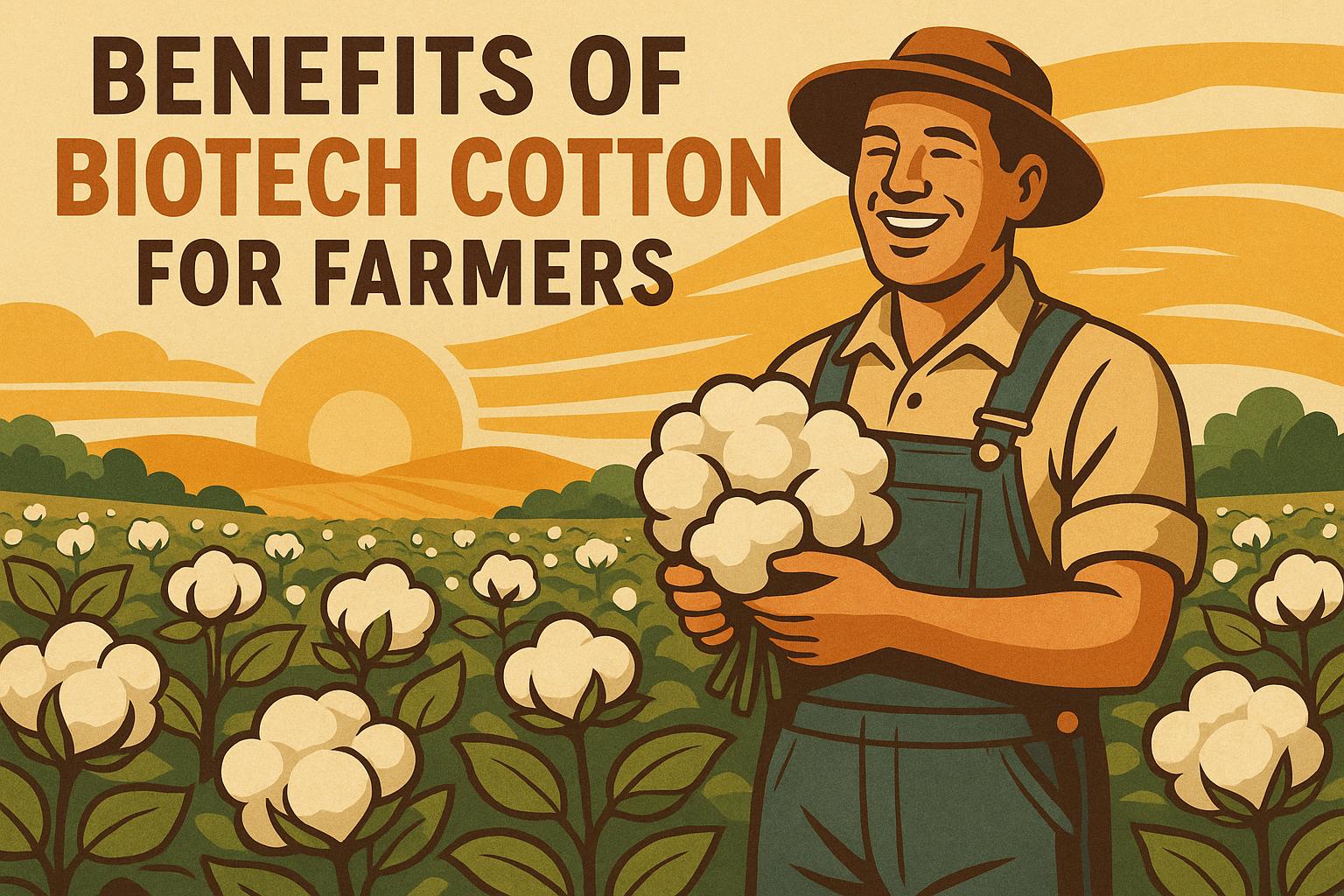 Thumbnail for: Benefits of Biotech Cotton for Farmers