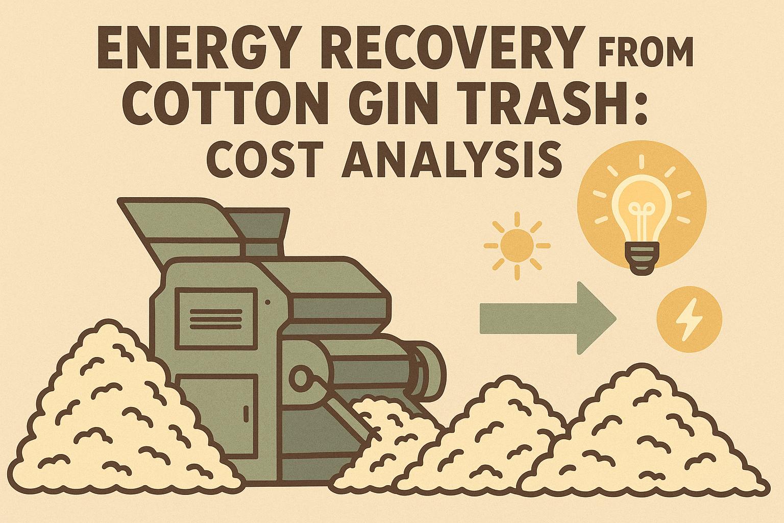Thumbnail for: Energy Recovery from Cotton Gin Trash: Cost Analysis