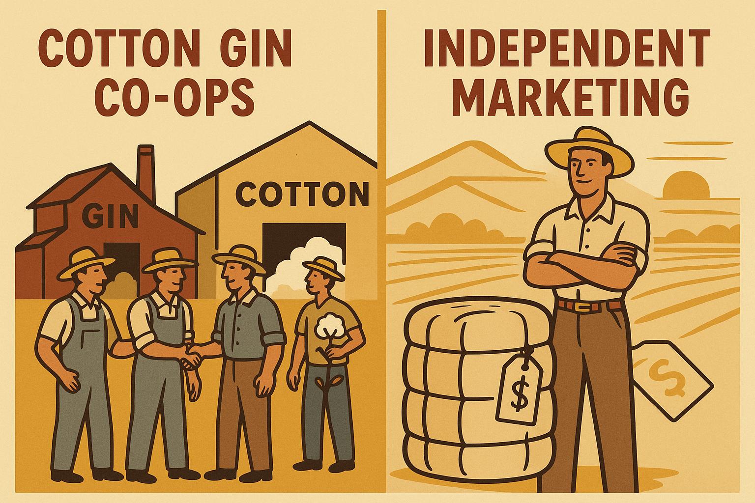 Thumbnail for: Cotton Gin Co-ops vs. Independent Marketing