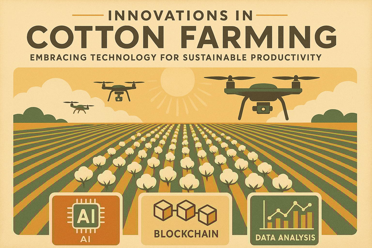 Thumbnail for: Innovations in Cotton Farming: Embracing Technology for Sustainable Productivity