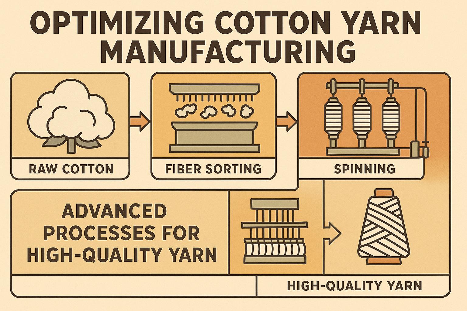 Thumbnail for: Optimizing Cotton Yarn Manufacturing: Advanced Processes for High-Quality Yarn