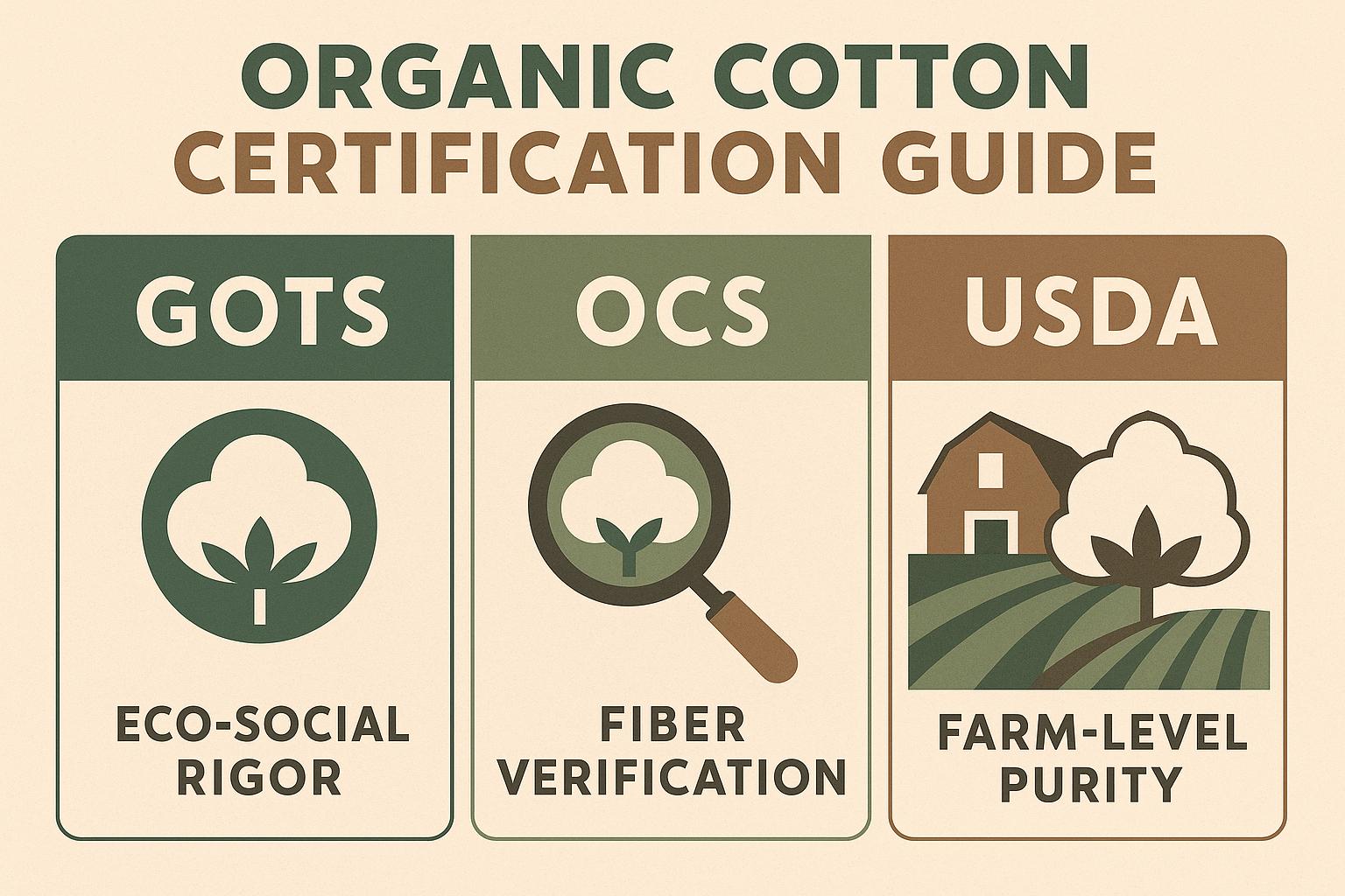 Thumbnail for: Organic Cotton Certification Guide: GOTS vs OCS vs USDA – Which Is Best?