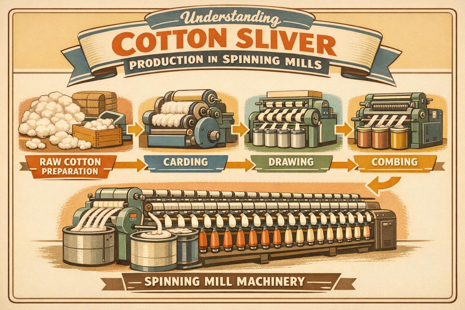 Thumbnail for: Understanding Cotton Sliver Production in Spinning Mills