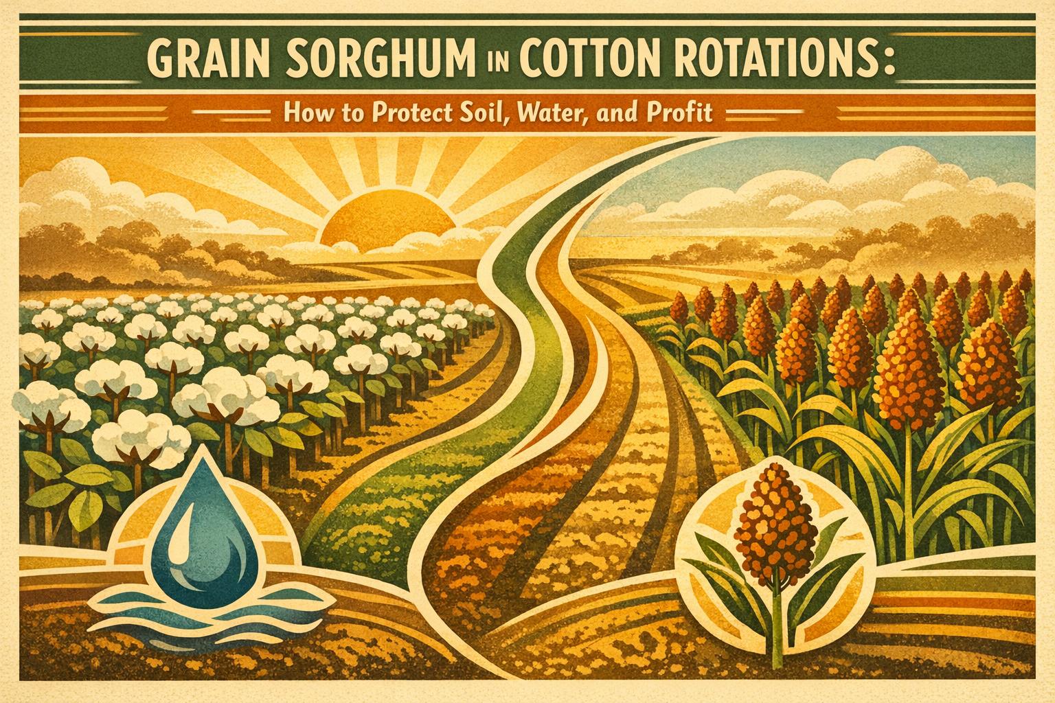 Thumbnail for: Grain Sorghum in Cotton Rotations: How to Protect Soil, Water, and Profit