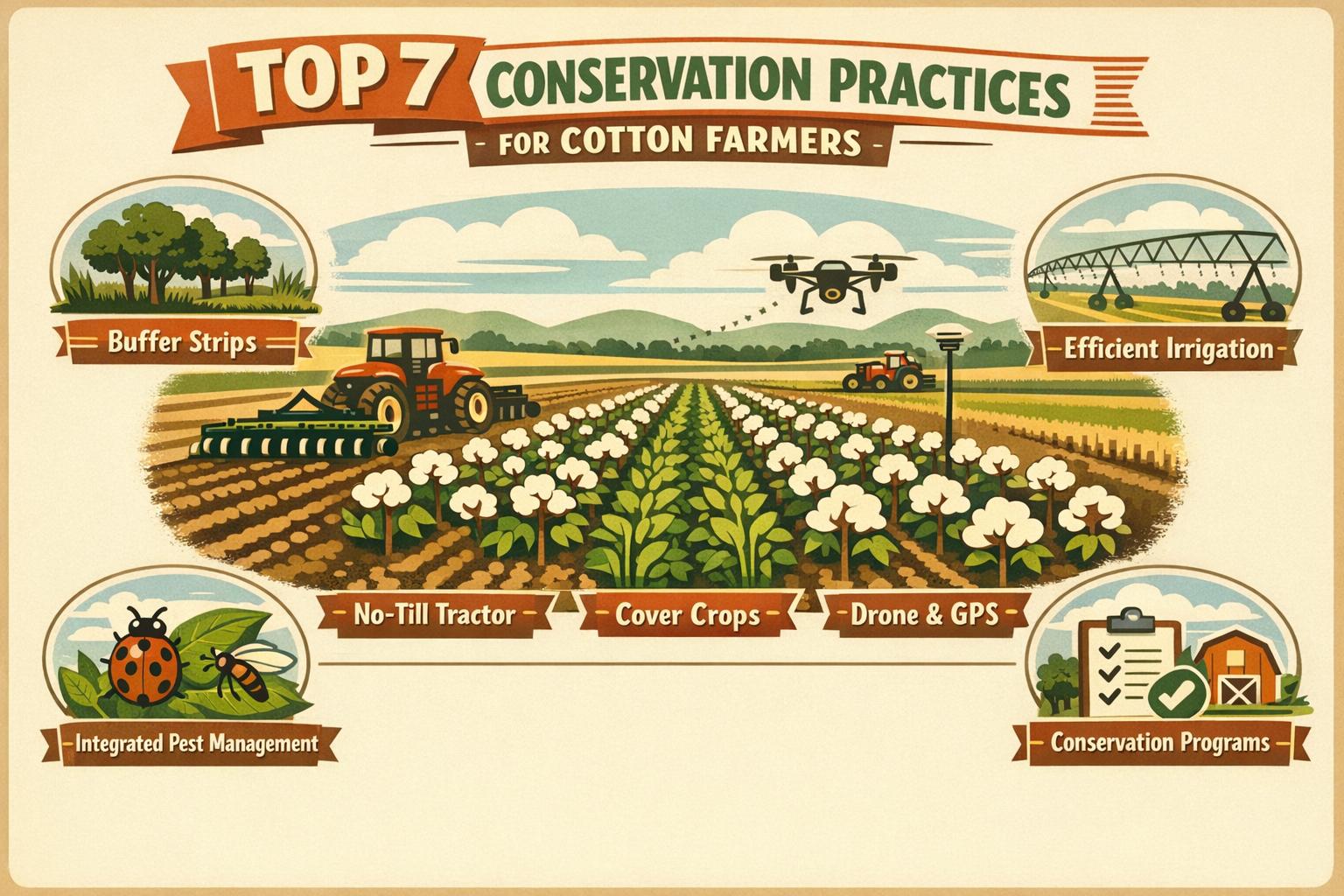 Thumbnail for: Top 7 Conservation Practices for Cotton Farmers