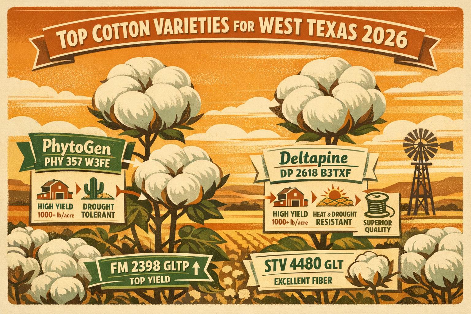Thumbnail for: Top Cotton Varieties for West Texas 2026