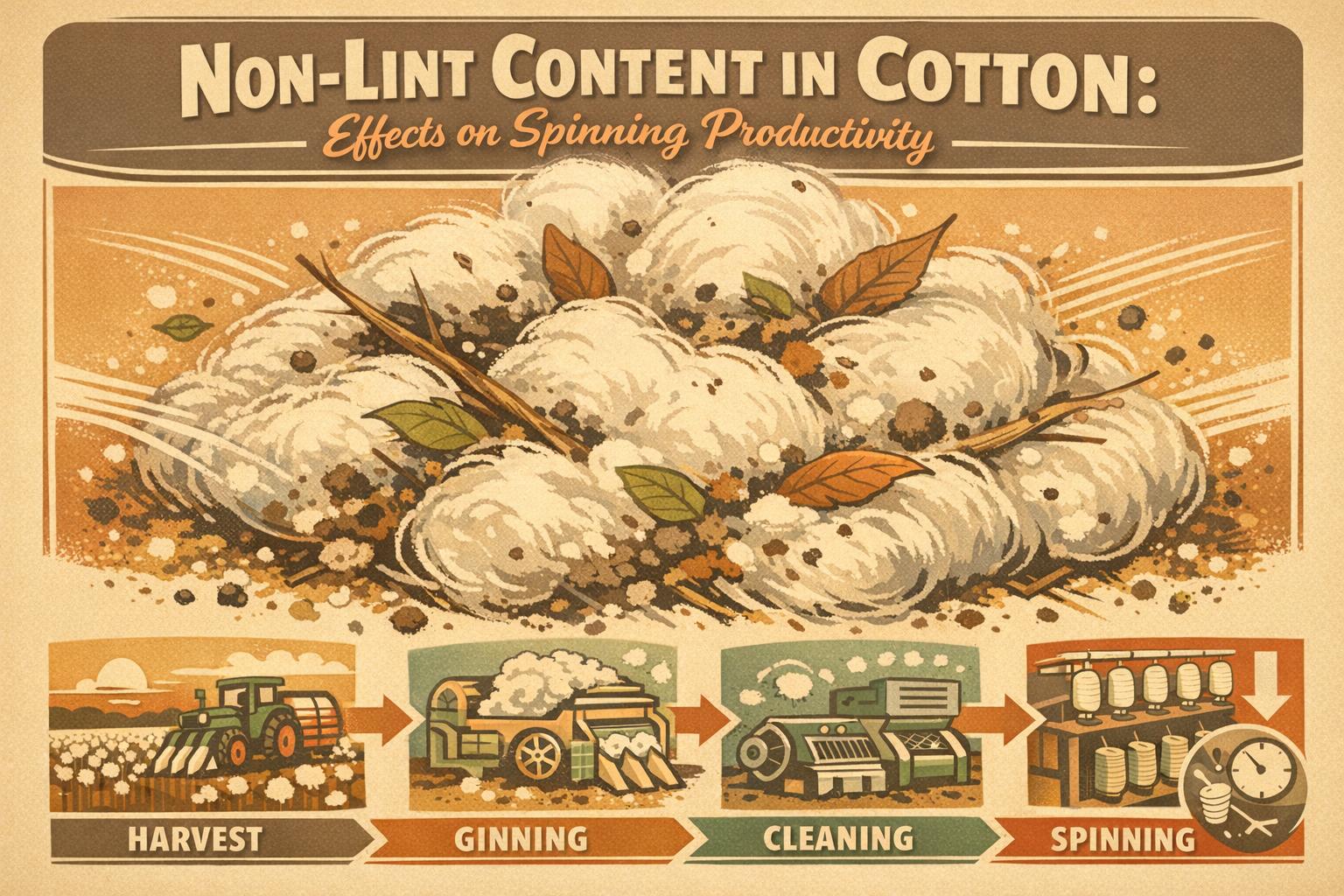 Thumbnail for: Non‑Lint Content in Cotton: Effects on Spinning Productivity