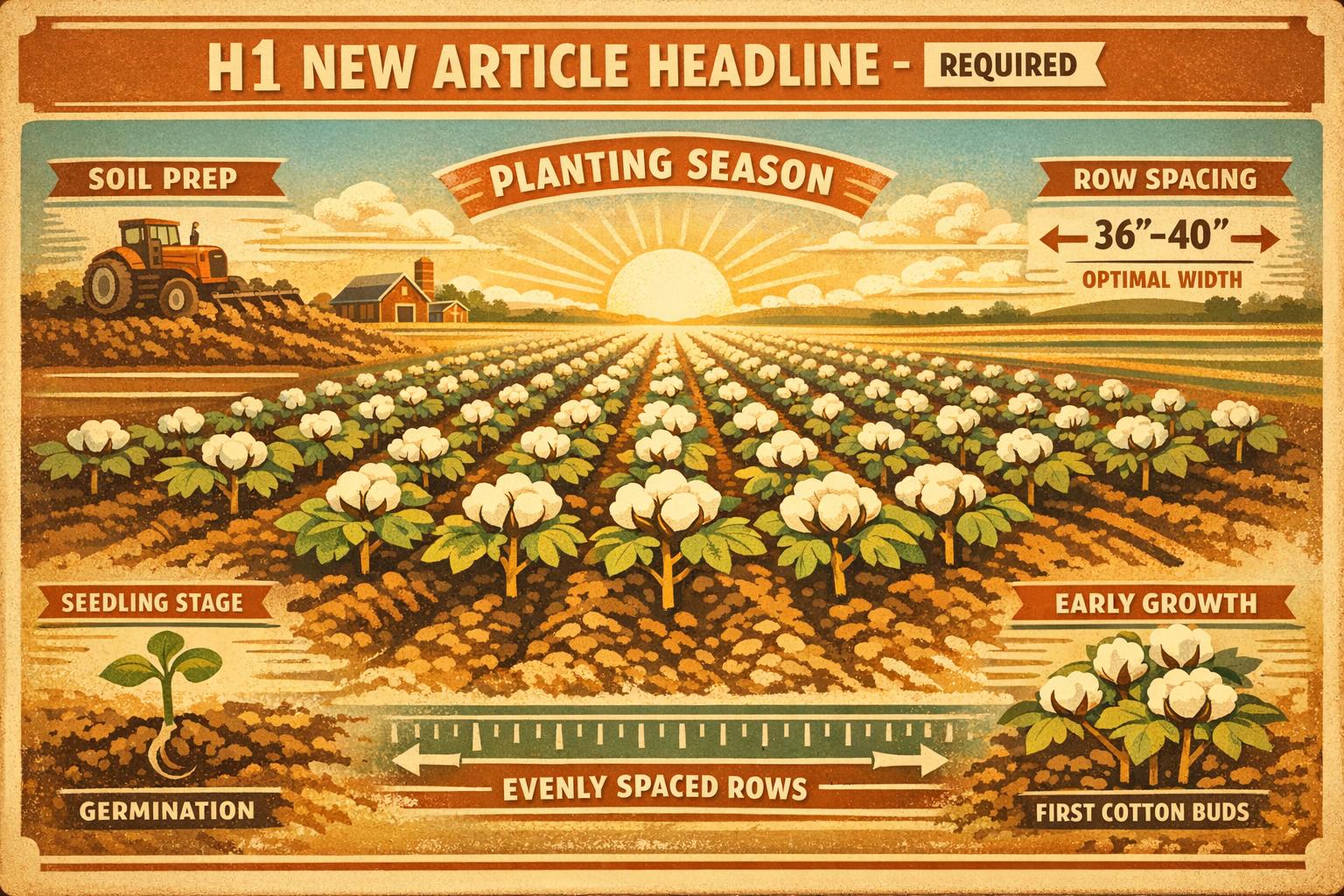 Thumbnail for: Advanced Cotton Planting Strategies: Optimizing Seed Placement, Depth, and Timing for Maximum Yield