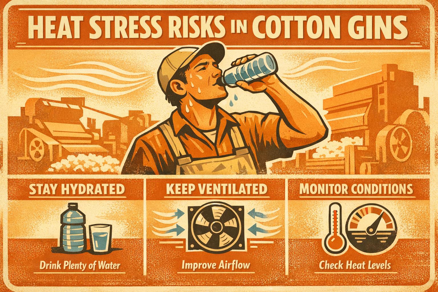 Thumbnail for: Heat Stress Risks in Cotton Gins