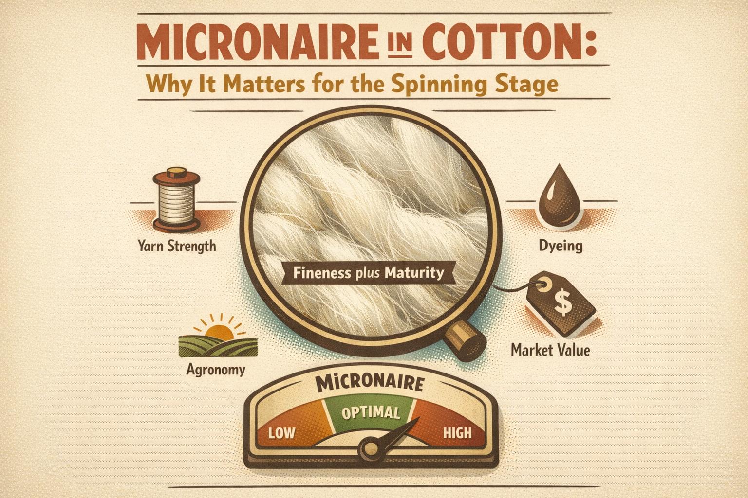 Thumbnail for: Micronaire in Cotton: Why It Matters for the Spinning Stage