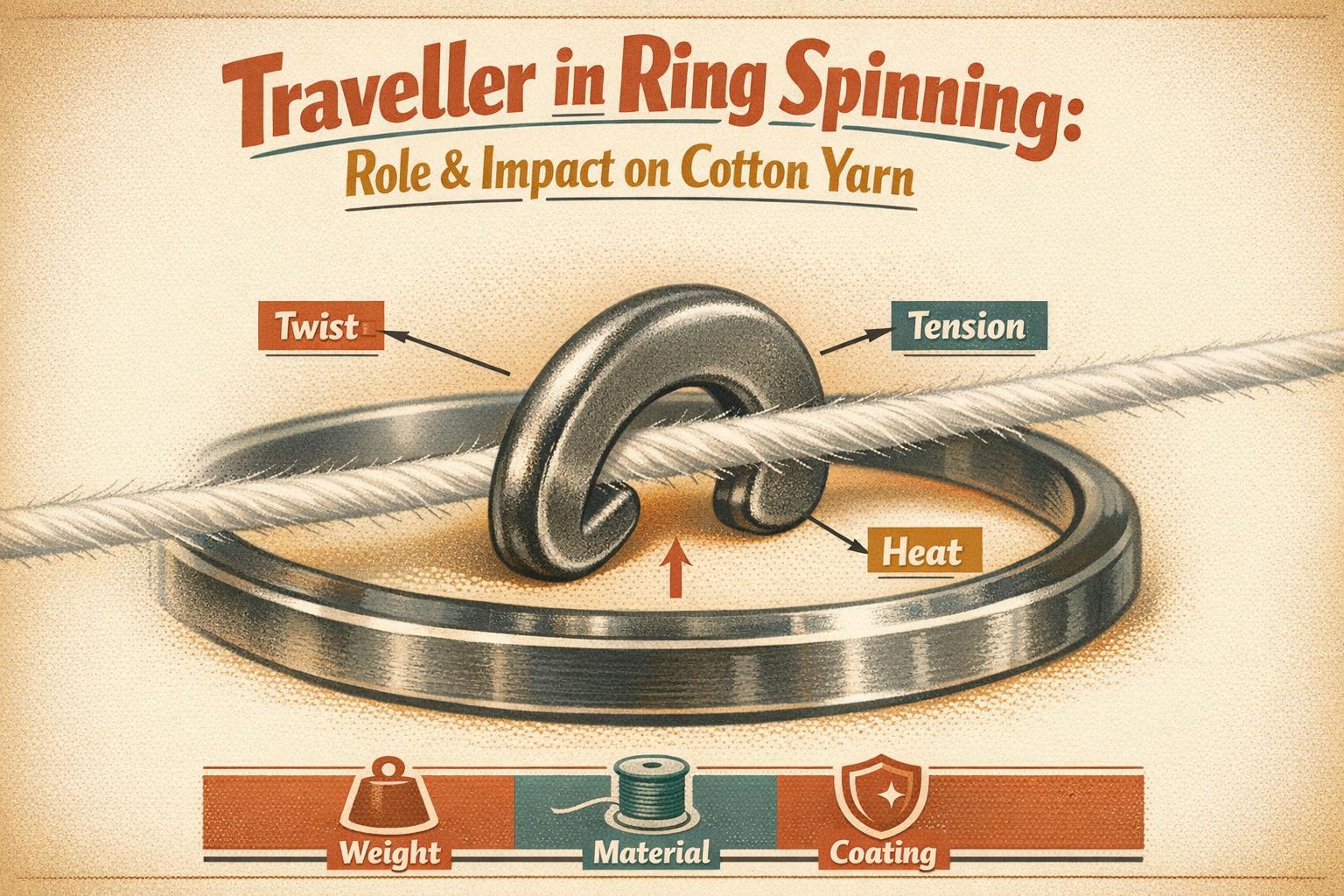 Thumbnail for: Traveller in Ring Spinning: Role & Impact on Cotton Yarn