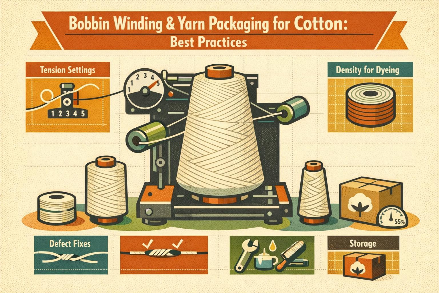 Thumbnail for: Bobbin Winding & Yarn Packaging for Cotton: Best Practices