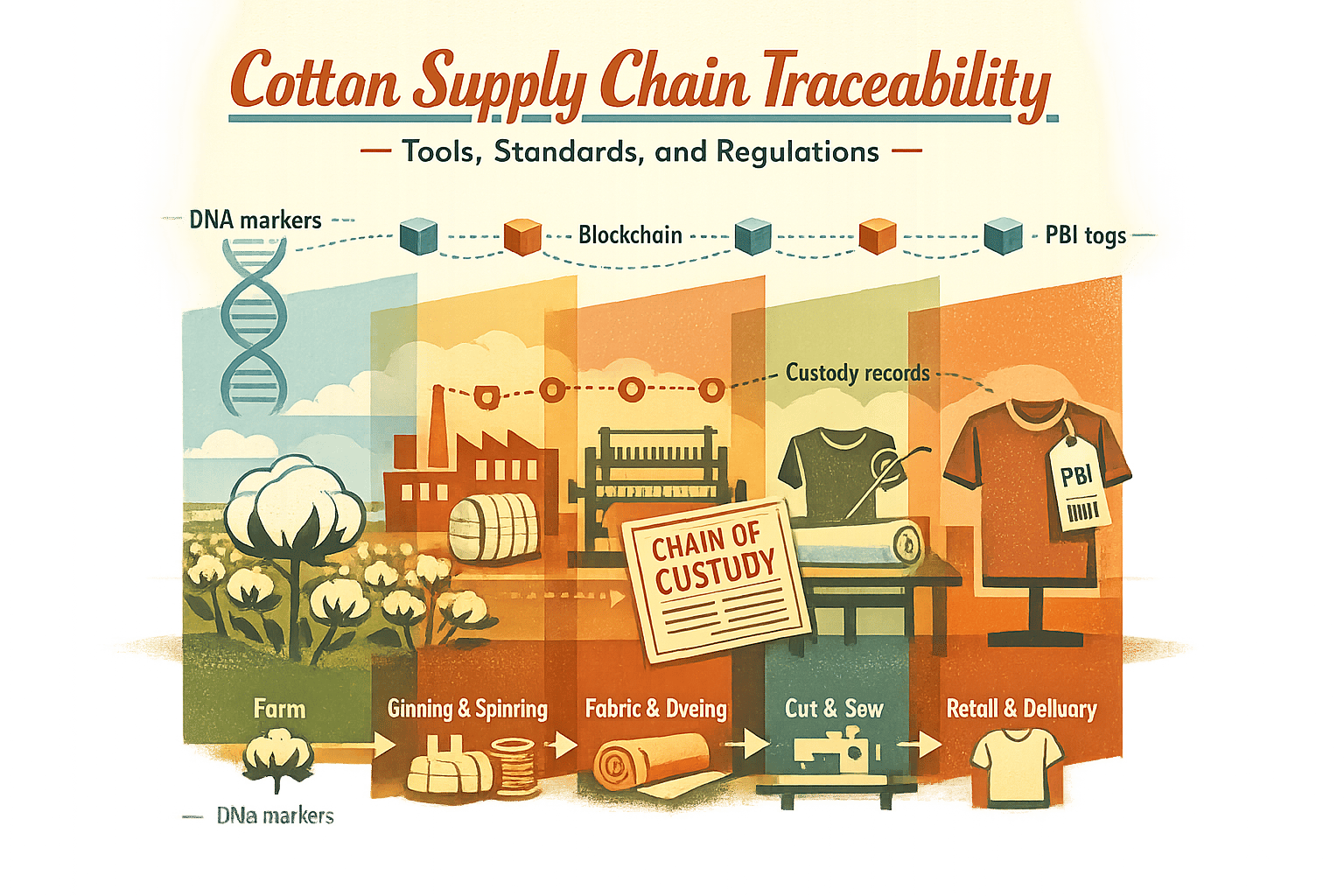 Thumbnail for: Cotton Supply Chain Traceability: Tools, Standards, and Regulations
