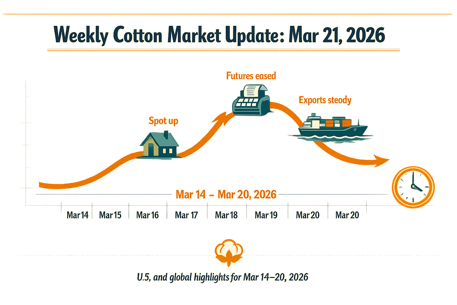 Thumbnail for: Weekly Cotton Market Update: Mar 21, 2026