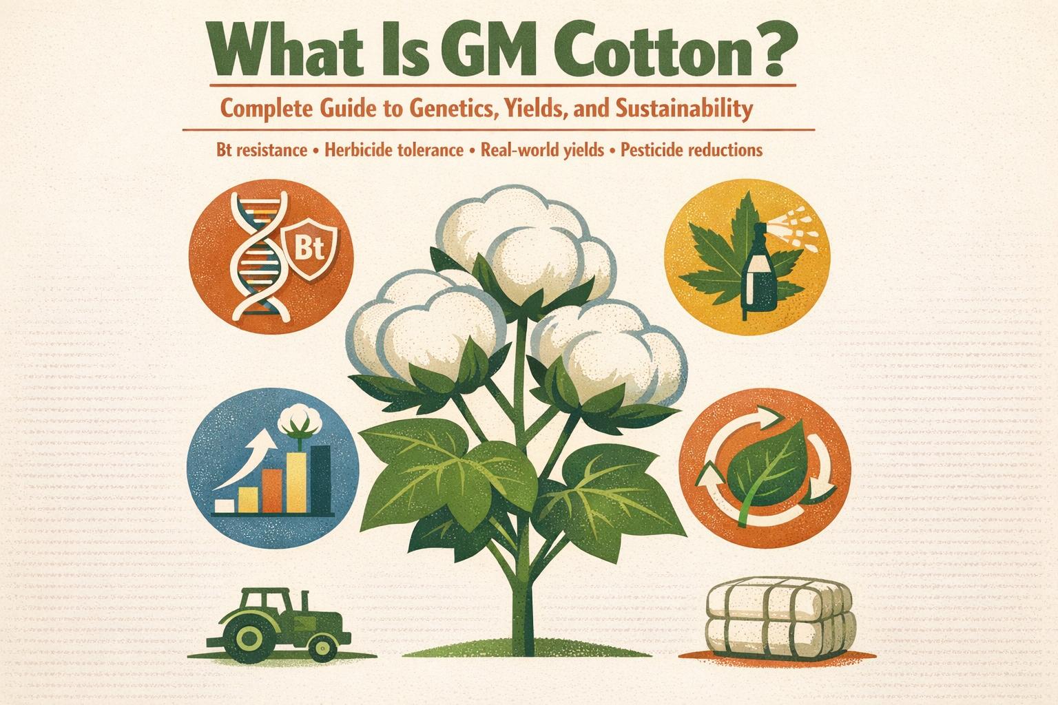 Thumbnail for: What Is GM Cotton? Complete Guide to Genetics, Yields, and Sustainability