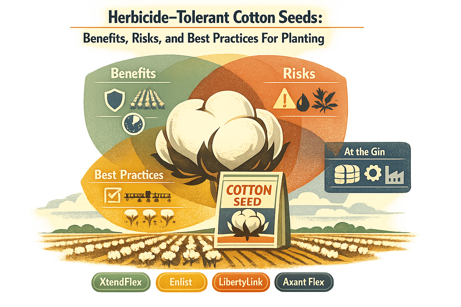 Thumbnail for: Herbicide-Tolerant Cotton Seeds: Benefits, Risks, and Best Practices For Planting