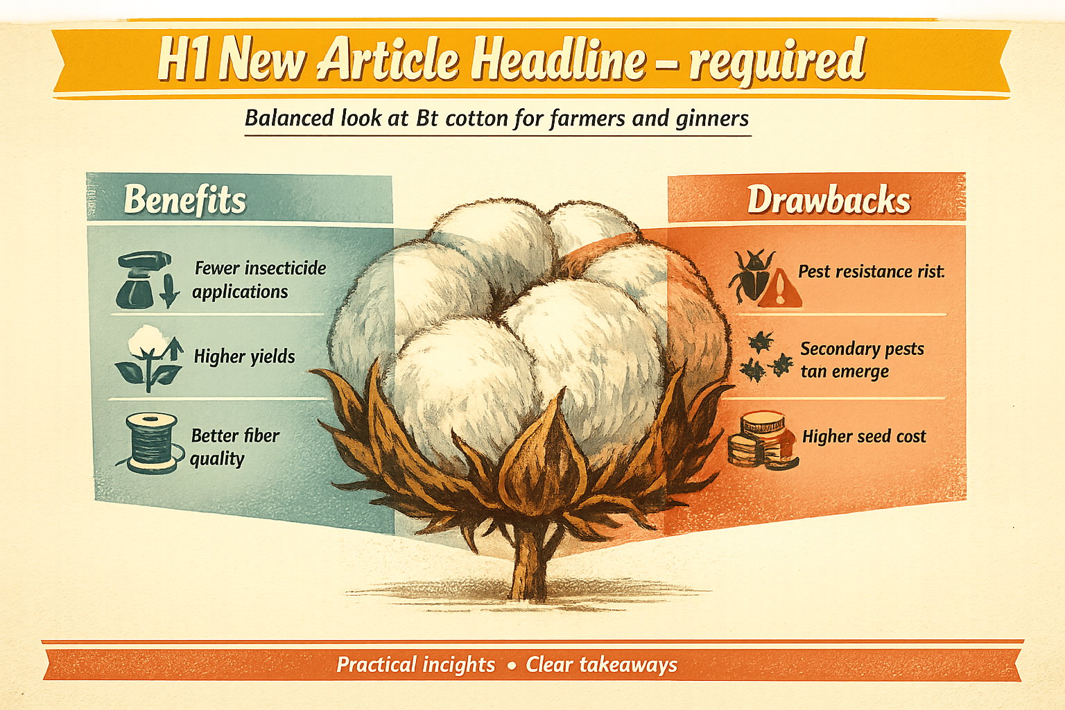 Thumbnail for: Bt Cotton: Key Benefits And Drawbacks