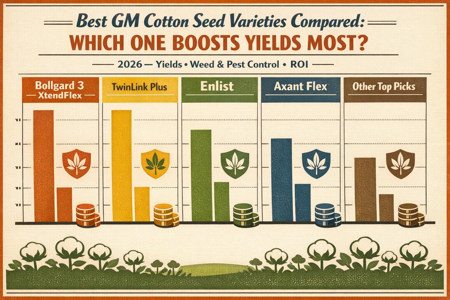 Thumbnail for: Best GM Cotton Seed Varieties Compared: Which One Boosts Yields Most?