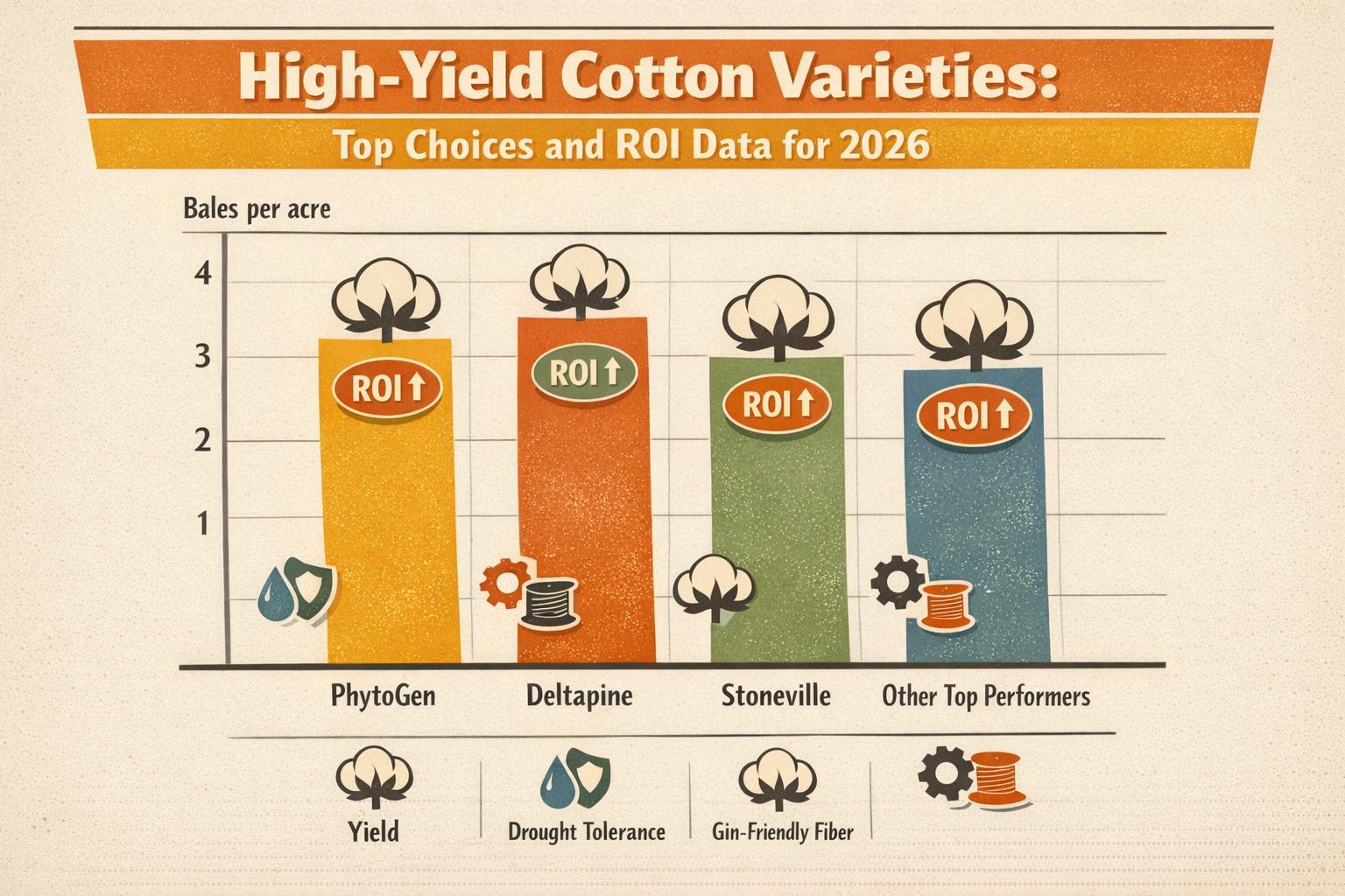 Thumbnail for: High-Yield Cotton Varieties: Top Choices and ROI Data for 2026