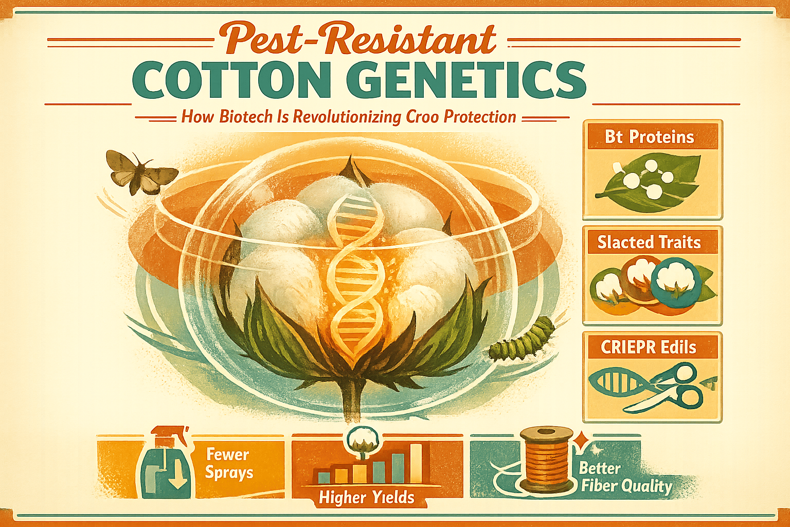 Thumbnail for: Pest-Resistant Cotton Genetics: How Biotech Is Revolutionizing Crop Protection
