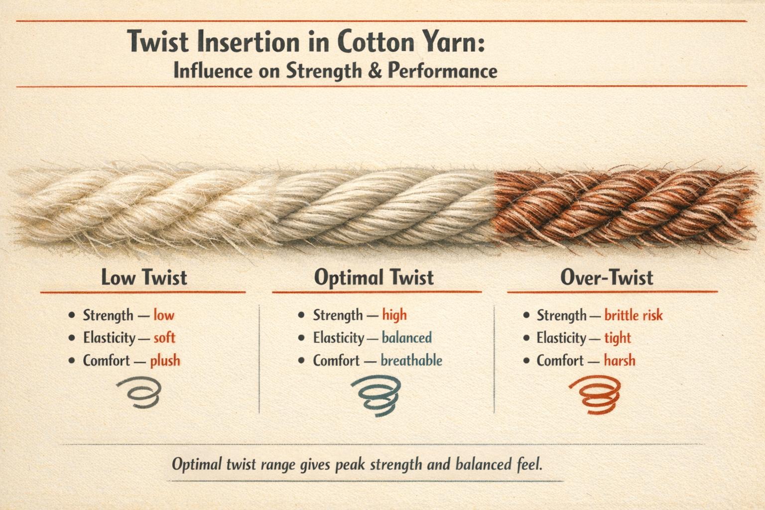 Thumbnail for: Twist Insertion in Cotton Yarn: Influence on Strength & Performance