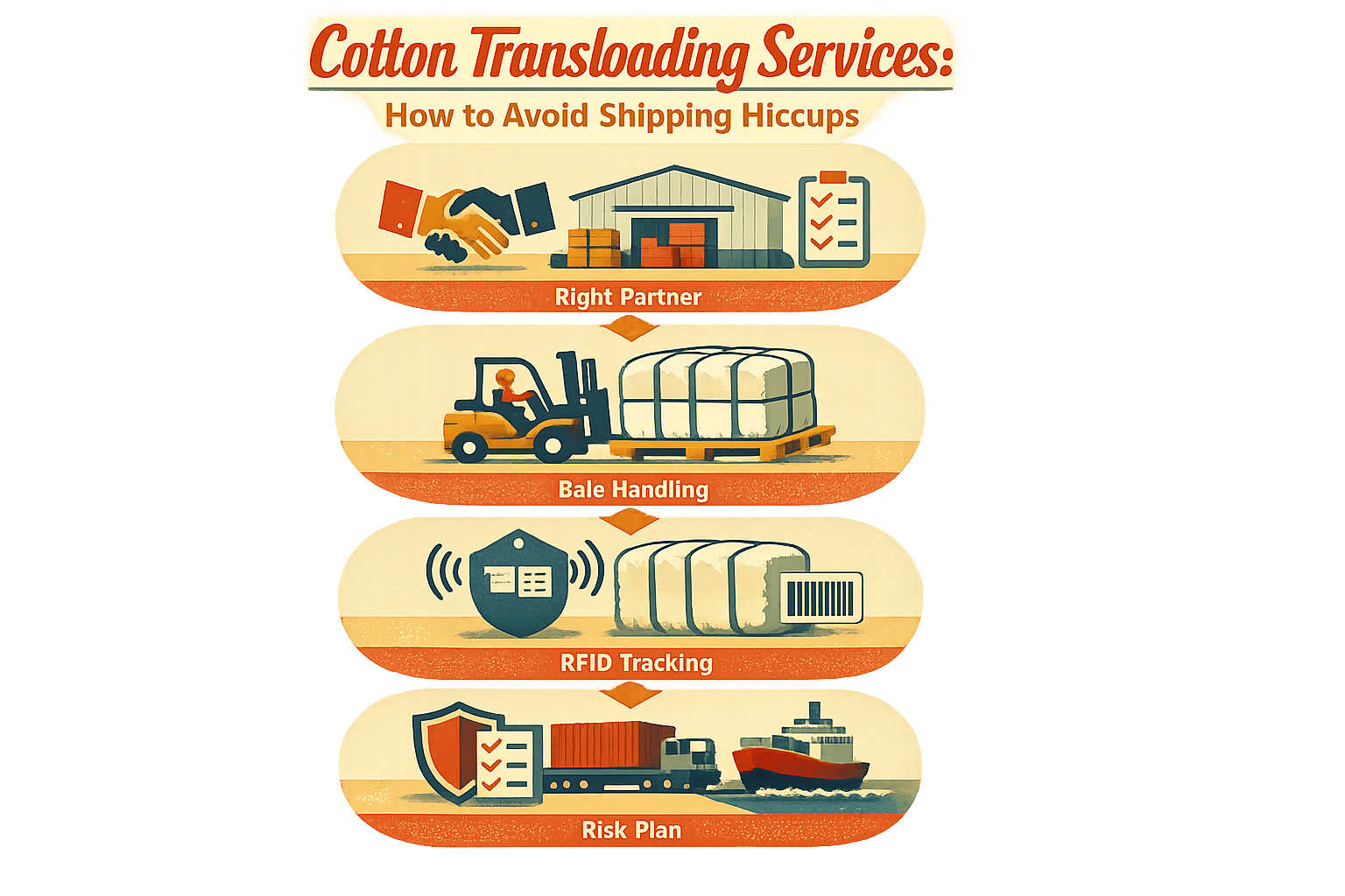 Thumbnail for: Cotton Transloading Services: How to Avoid Shipping Hiccups