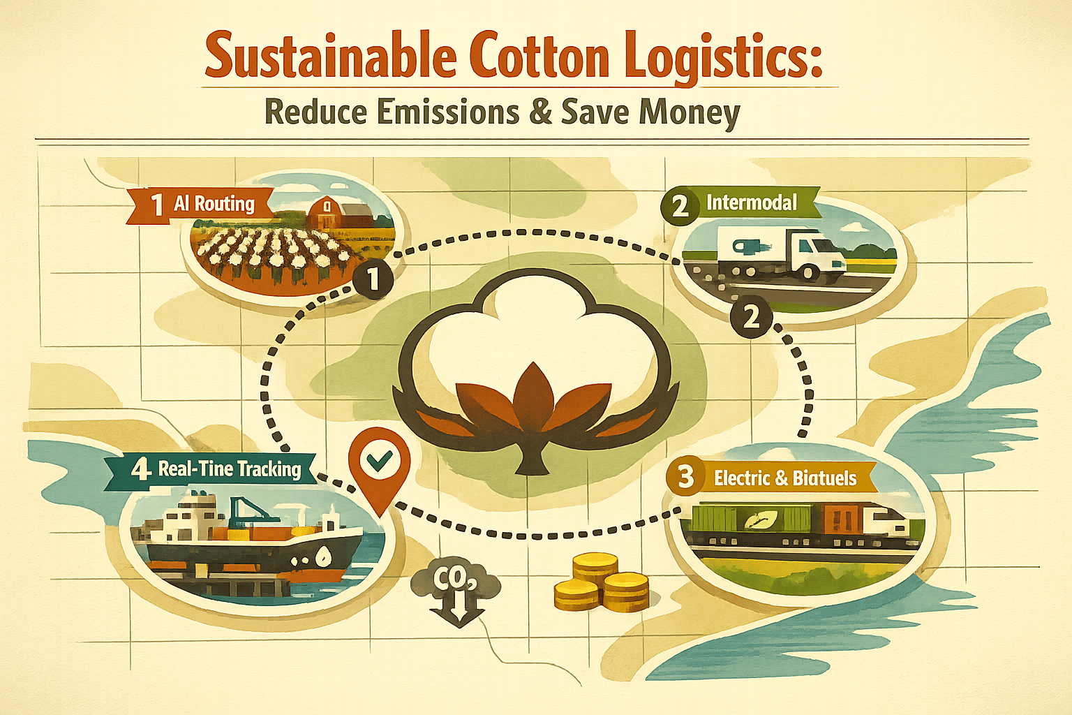 Thumbnail for: Sustainable Cotton Logistics: Reduce Emissions & Save Money