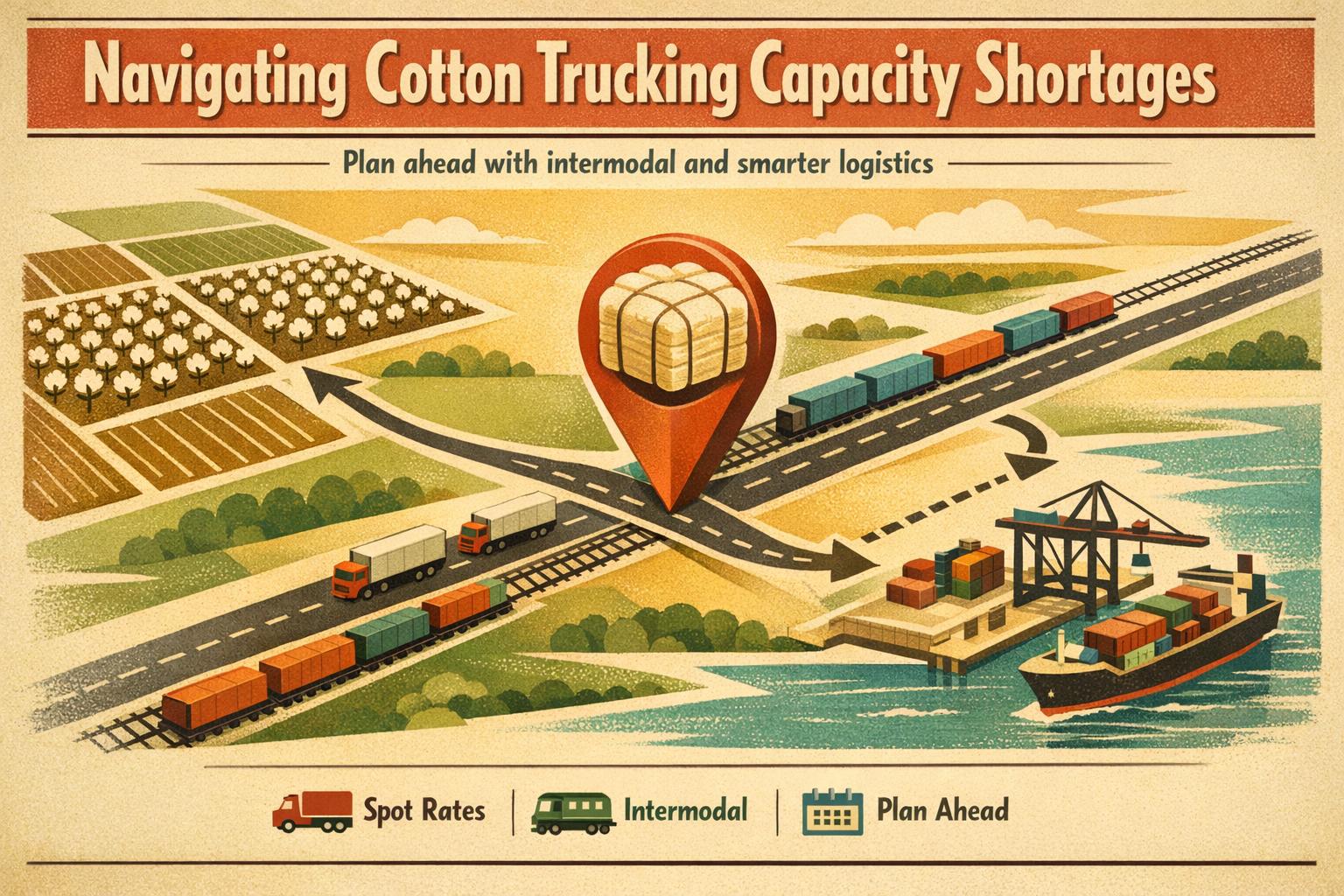 Thumbnail for: Navigating Cotton Trucking Capacity Shortages