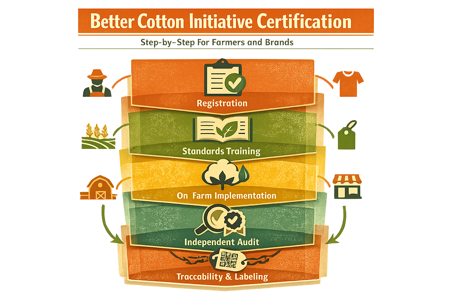 Thumbnail for: Better Cotton Initiative Certification: Step-by-Step Process for Farmers and Brands
