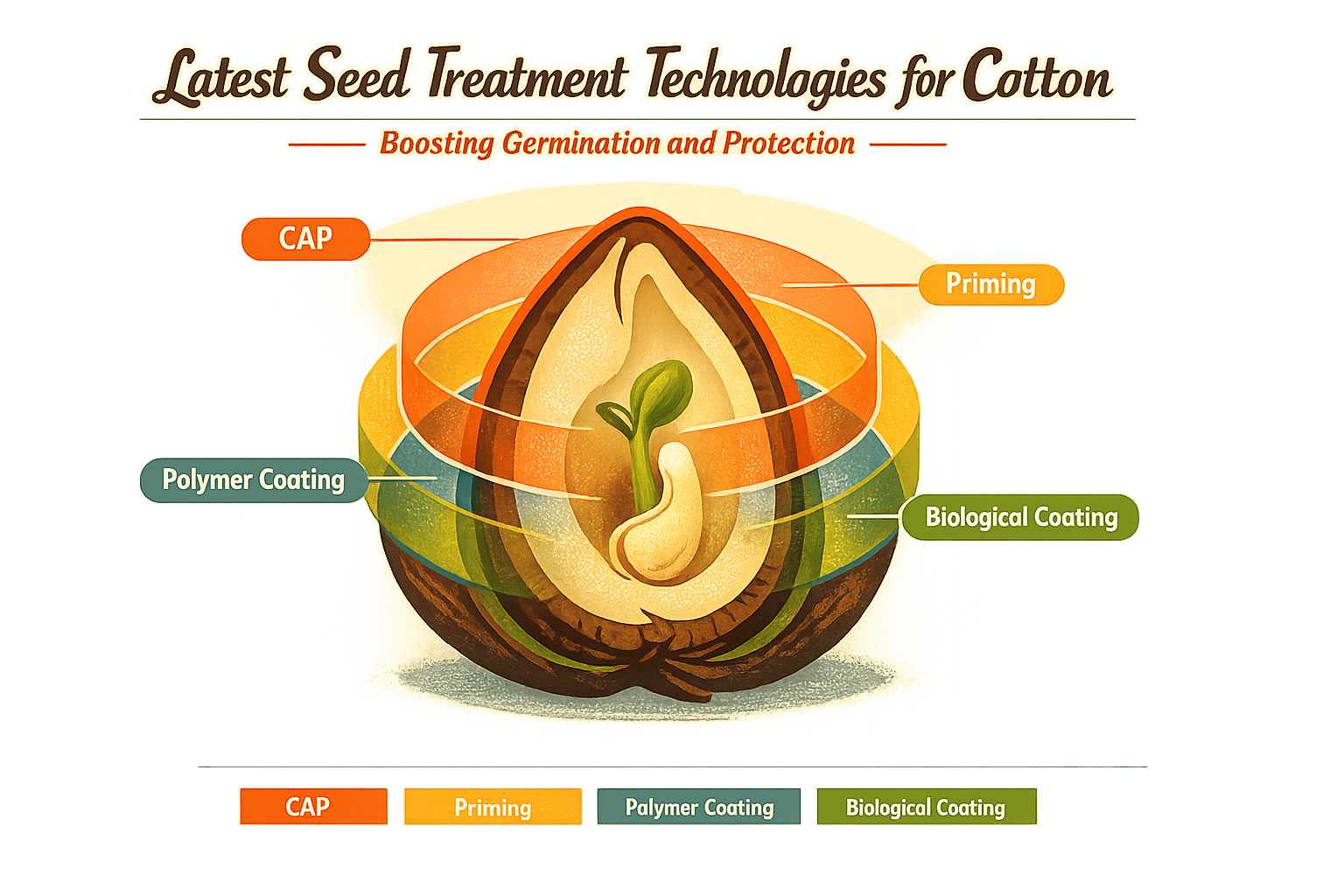 Thumbnail for: Latest Seed Treatment Technologies for Cotton: Boosting Germination and Protection
